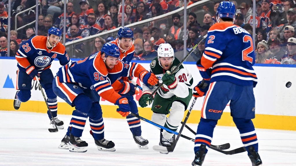 Evan Bouchard's OT goal lifts Oilers over Wild, 4-3 — WCCO — Gopher, Woodside Sports news