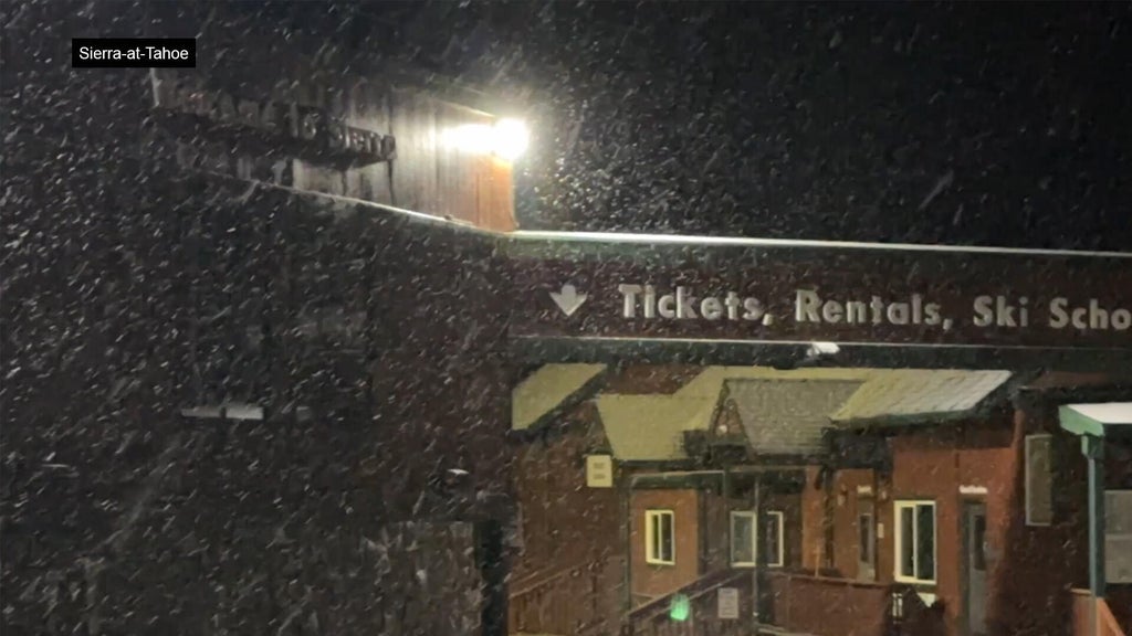 Northern California Sierra sees some early-season snow — CBS Bay Area (KPIX), Woodside Sports news