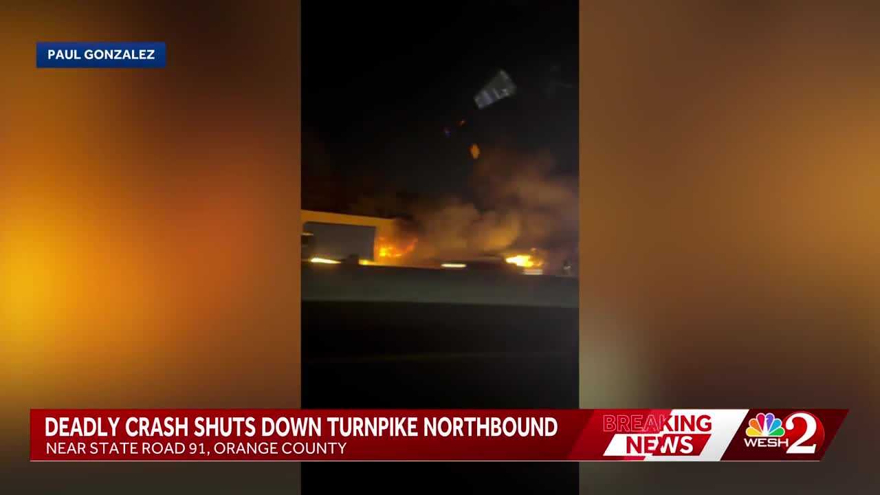 Six killed in fiery crash on Florida’s Turnpike in Orange County, troopers say — WESH 2 Orlando, Woodside Community news