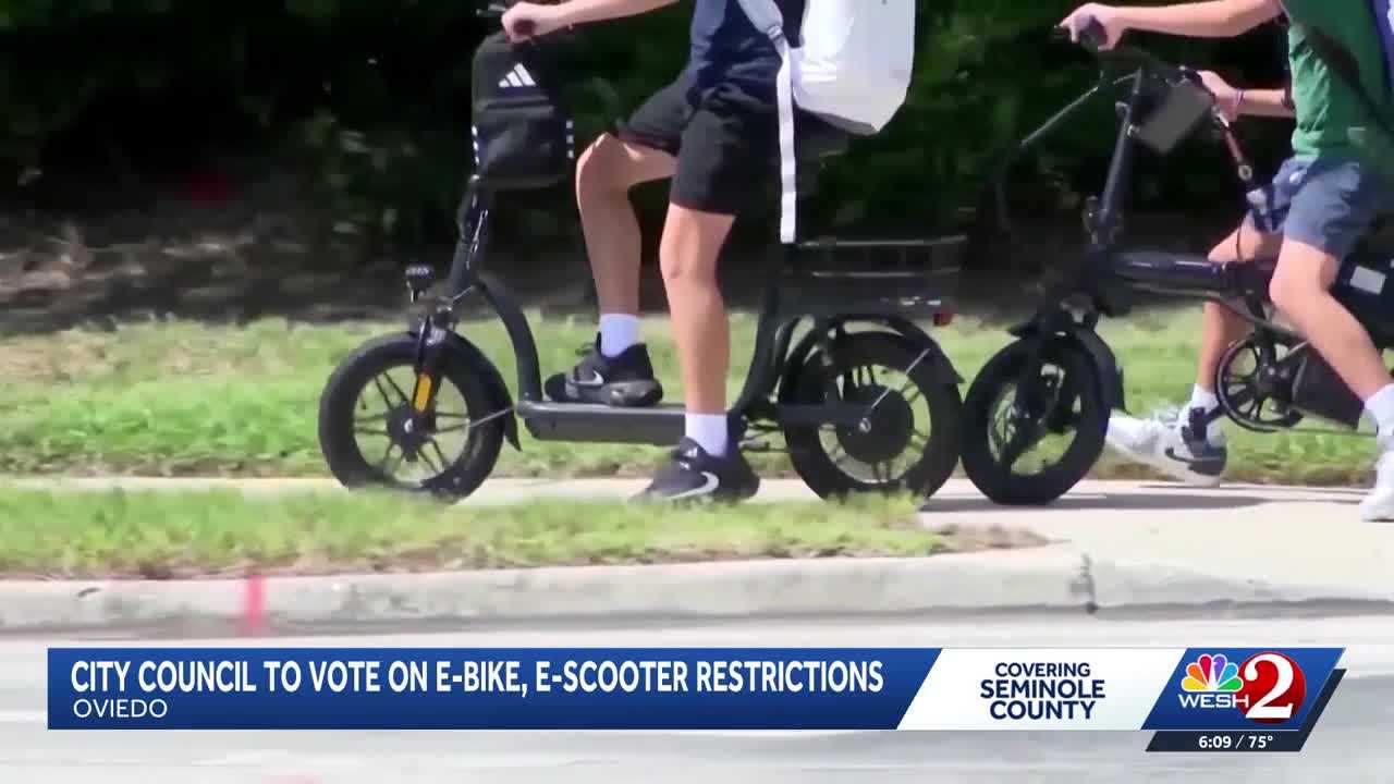 Oviedo city council to vote on micromobility rules to improve sidewalk safety — WESH 2 Orlando, Woodside Government news