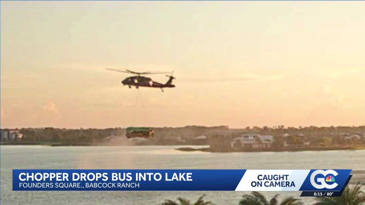 A Black Hawk carrying a school bus over Florida town had residents asking one question: Why? — WESH 2 Orlando, Woodside Schools news