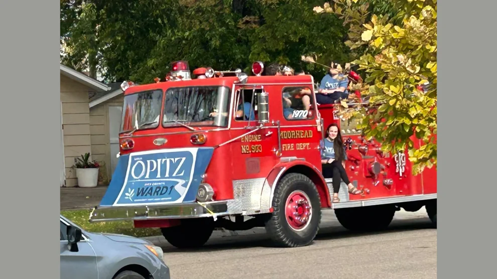 ‘Moorhead’ fire truck’s parade appearance causes social media stir — KFGO, Woodside Real Estate news